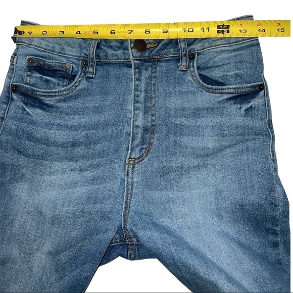 STS BLUE ALICIA MOM JEAN RAW HEM HIGH RISE WOMEN’S SIZE 28 DENIM BLUE JEANS - Picture 11 of 16